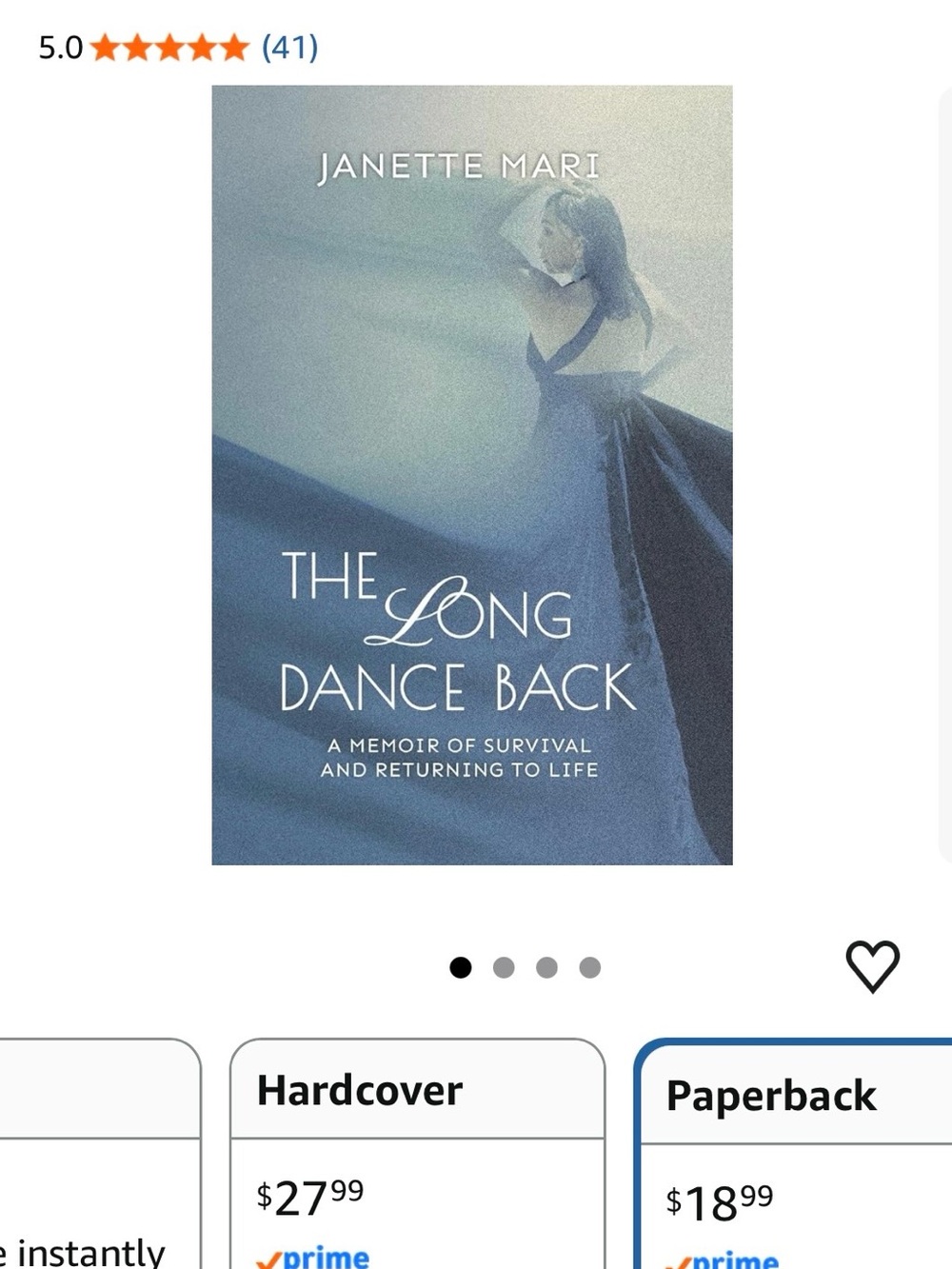 Signed & Personalized The Long Dance Back Memoir – Paperback